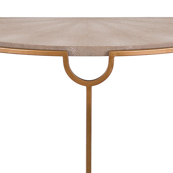 Vogue Shagreen Demilune Console